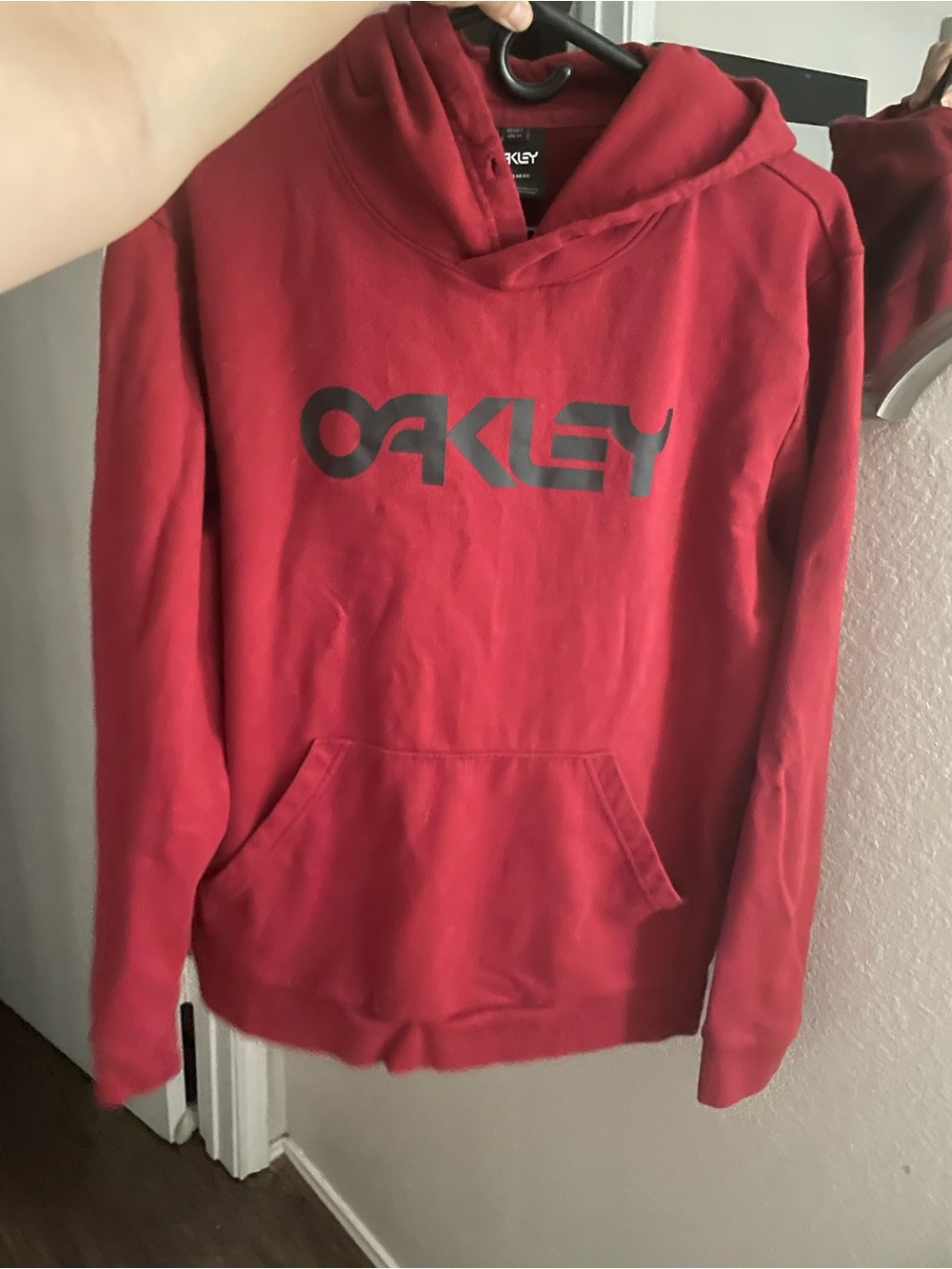 Oakley Red Hoodie with Black Logo